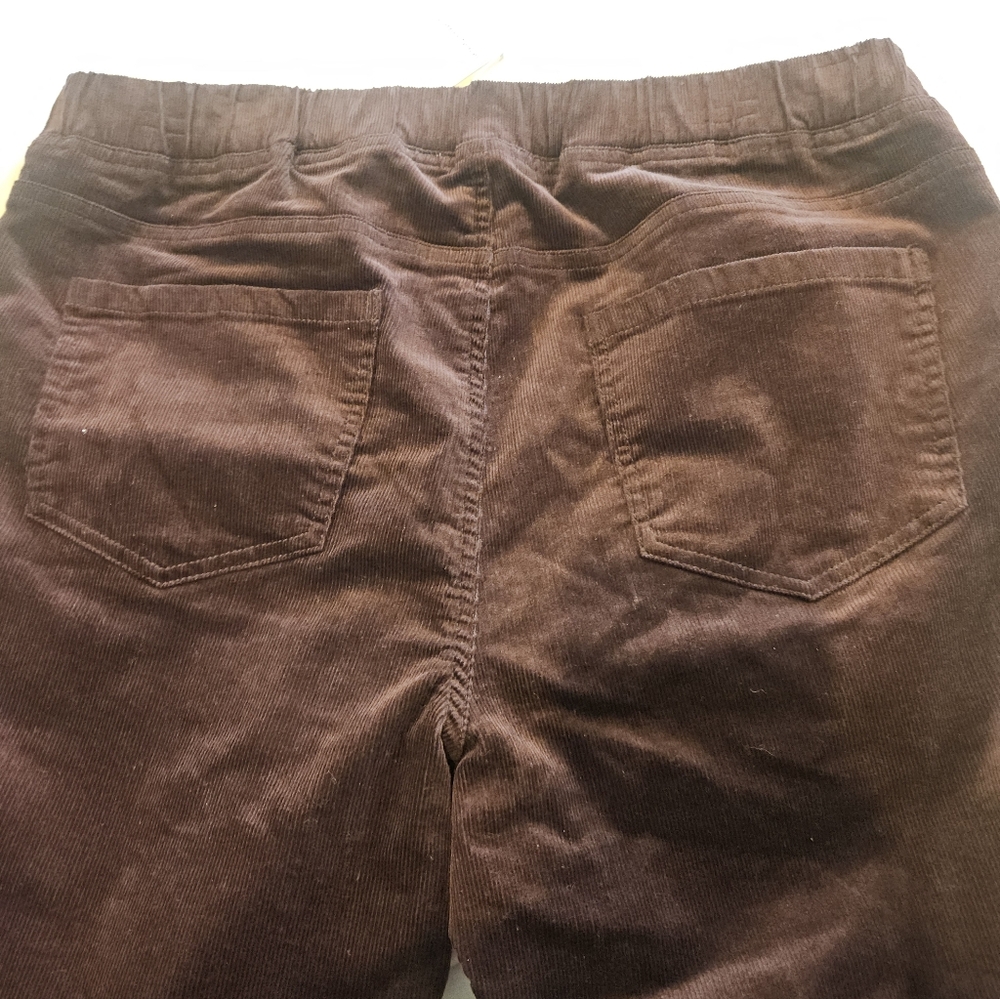 NWT Maroon Eileen Fisher Casis Corduroy Jegging Organic Cotton New in Size S/P - Picture 5 of 8
